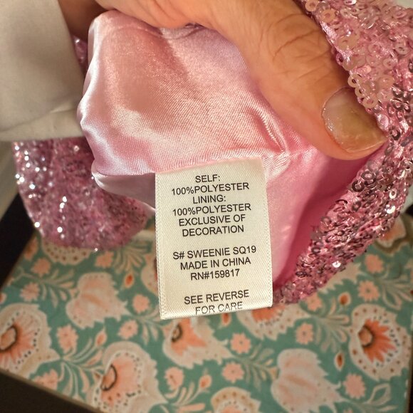 Altar’d State Pink Sequin Bow Dress – Size Medium (NWT) - Picture 9 of 9